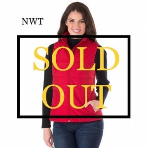 Michael Kors Solid Puffer Vest, Crimson